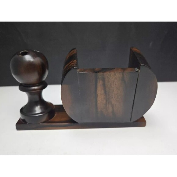 Rosewood Business Card and Pen Holder Desktop Set Kamagong Handmade Philippines - Picture 5 of 12